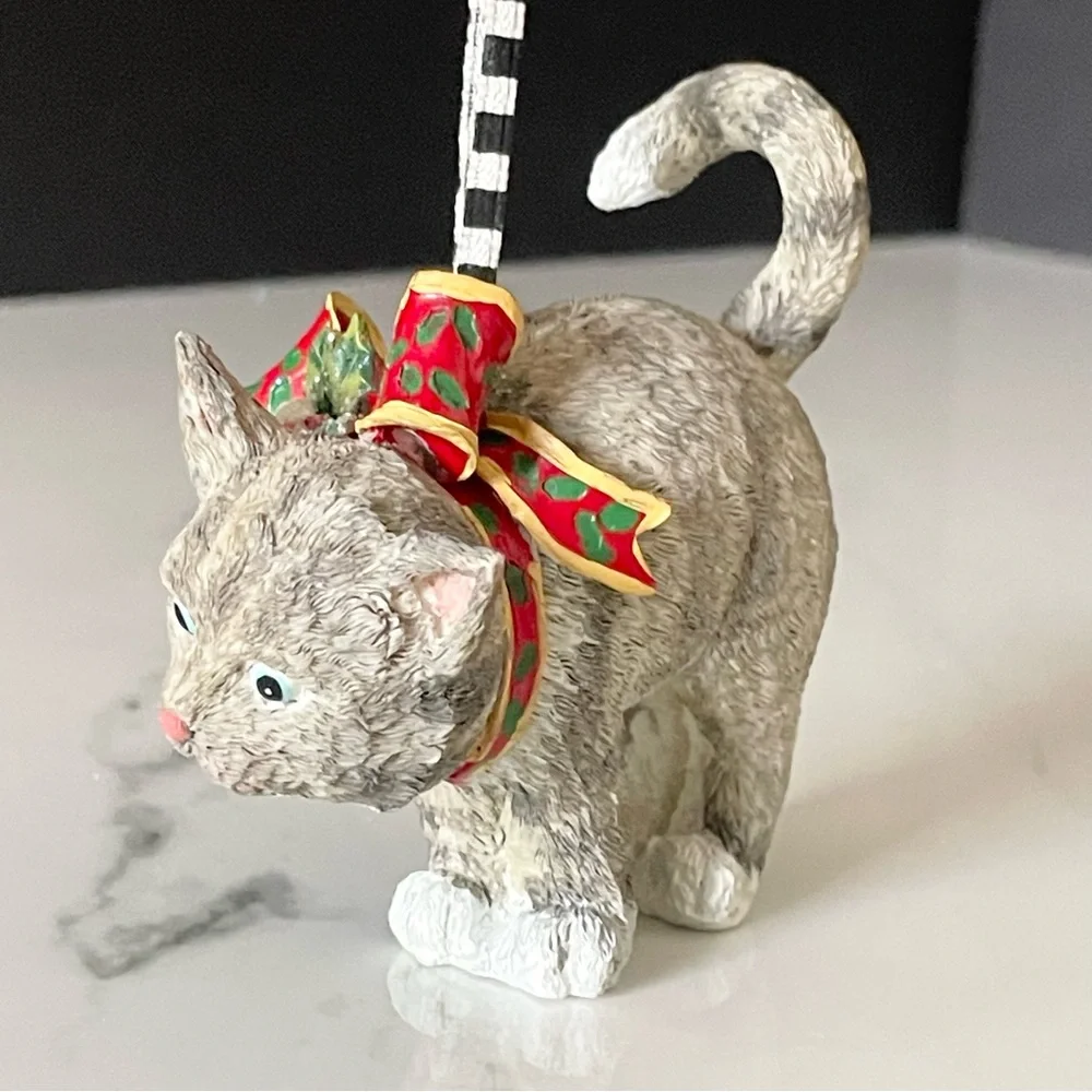 Cat with Bow Ornament by Mary Engelbreit
